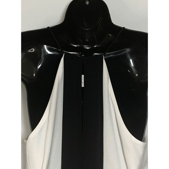 Express Women's Spaghetti Color Block Black/White Top Size M - Picture 8 of 10